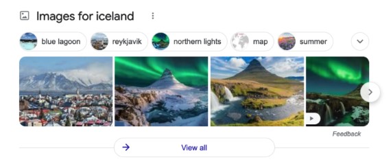  صفحة نتائج البحث serp 