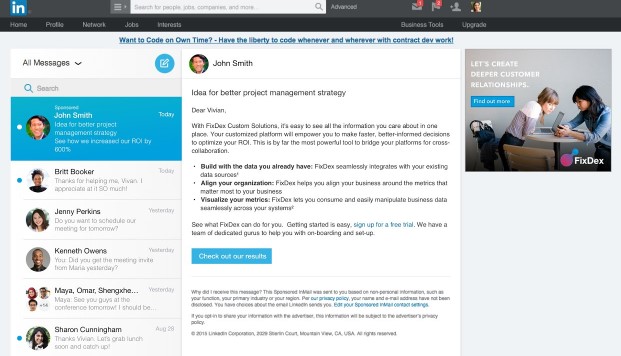  التسويق عبر لينكد ان