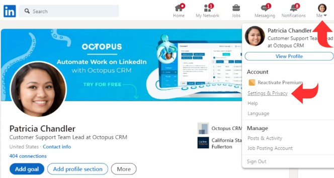  التسويق عبر لينكد ان