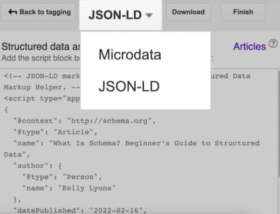 _البيانات المنظمة Schema Markup