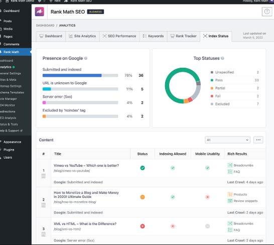 ادوات تحسين السيو